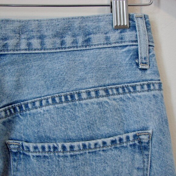 J Brand Joan High Rise Wide Leg Jeans Blissed Out Boho Raw Frayed Hem Tall 26 - Picture 13 of 15